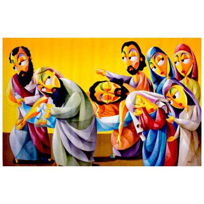 Jesus is laid in the Sepulcher, 11